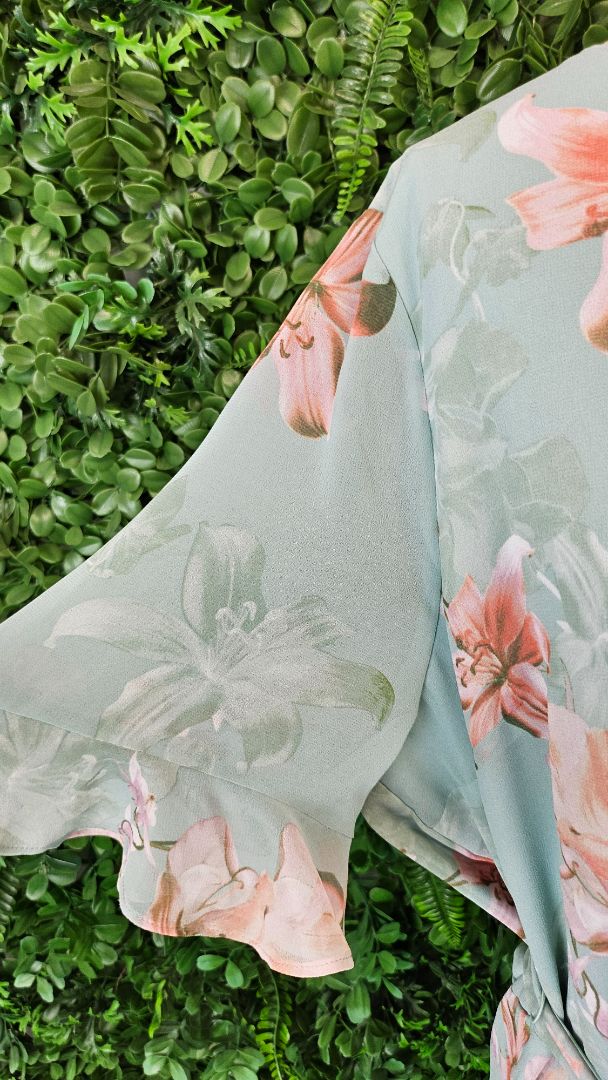 Jacqui.E Green Floral Dress BNWT (18)