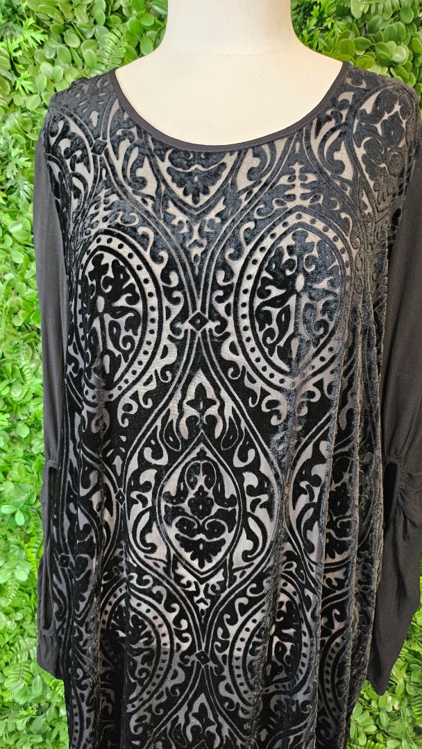 Jellicoe Black Burnt Out Dress (12)