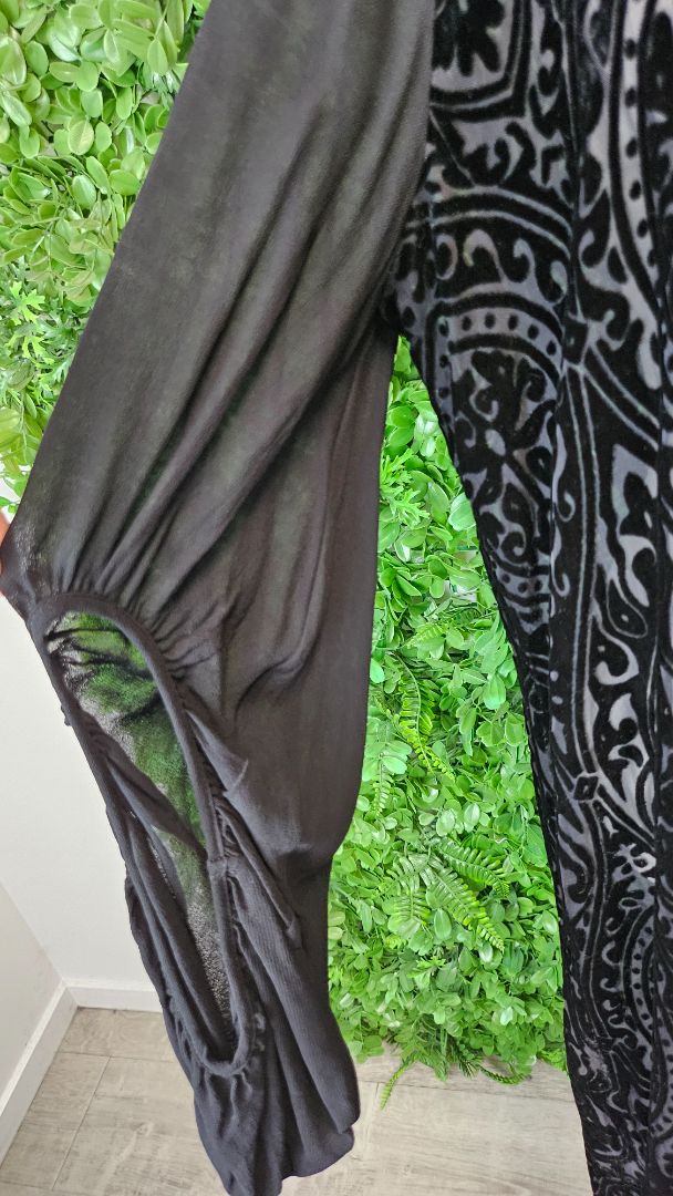 Jellicoe Black Burnt Out Dress (12)