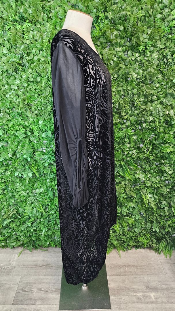 Jellicoe Black Burnt Out Dress (12)