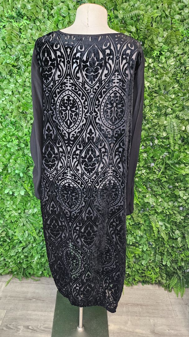 Jellicoe Black Burnt Out Dress (12)