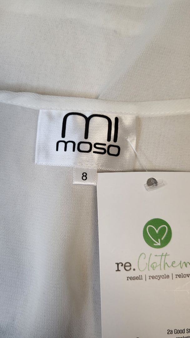 Mi Moso White Leopard Top (8-12)