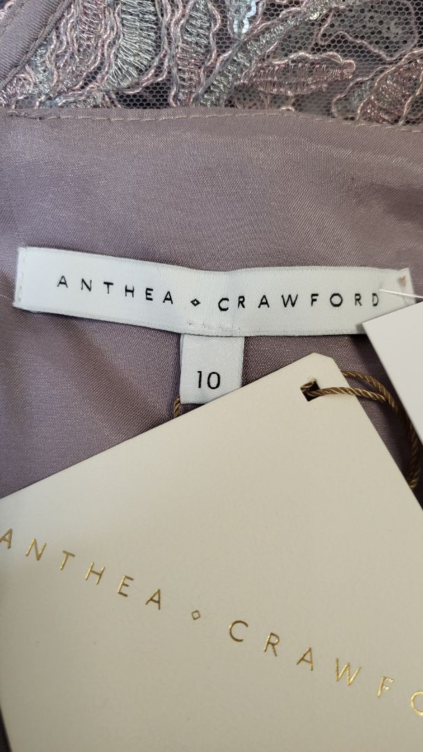 Anthea Crawford Soft Rose Sequin Shift Dress BNWT (10)