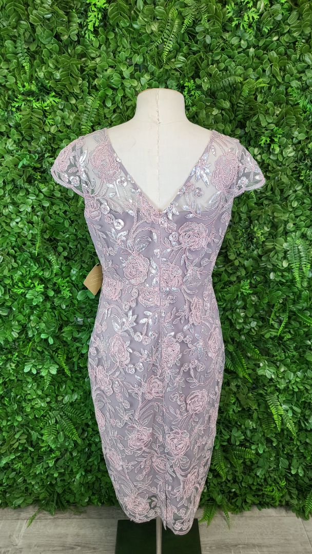 Anthea Crawford Soft Rose Sequin Shift Dress BNWT (10)