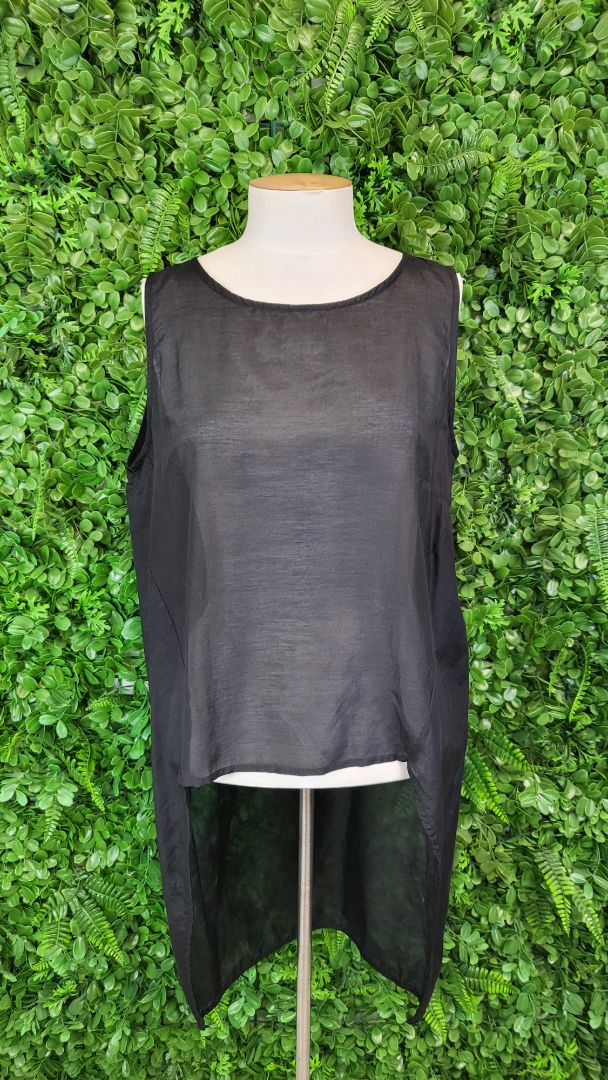 Taylor Black Silk Layering Top (10)