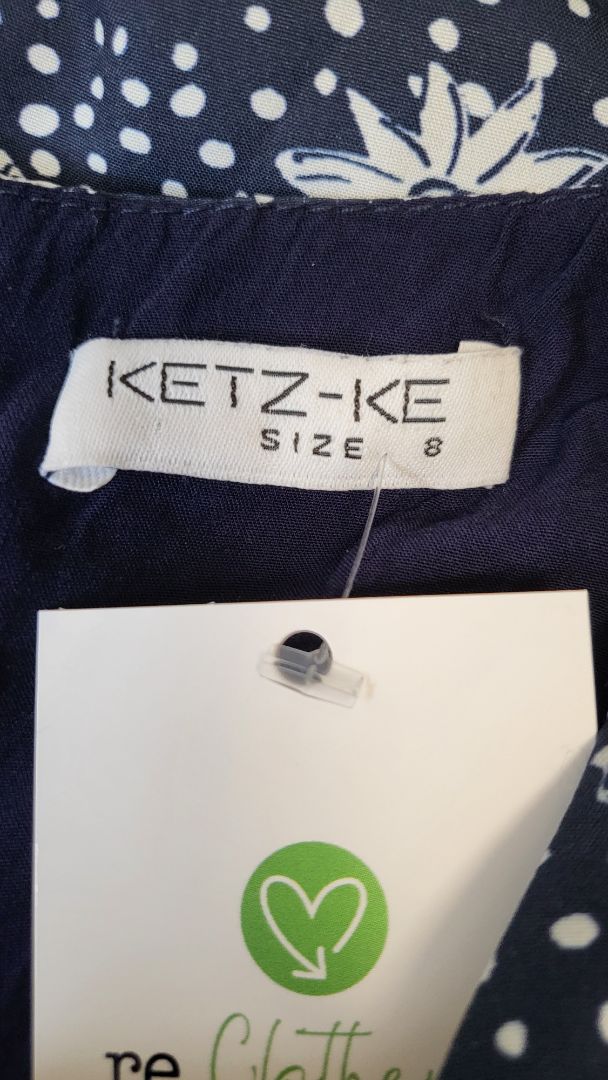 Ketz-ke Navy Floral Dress (8)