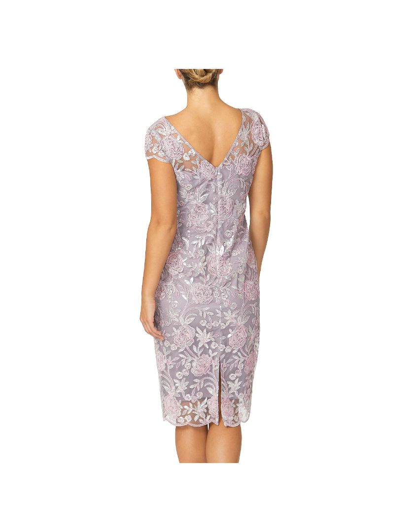 Anthea Crawford Soft Rose Sequin Shift Dress BNWT (10)