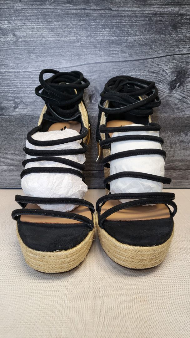 Ava & Aiden Black Platform Wedge NEW (9)