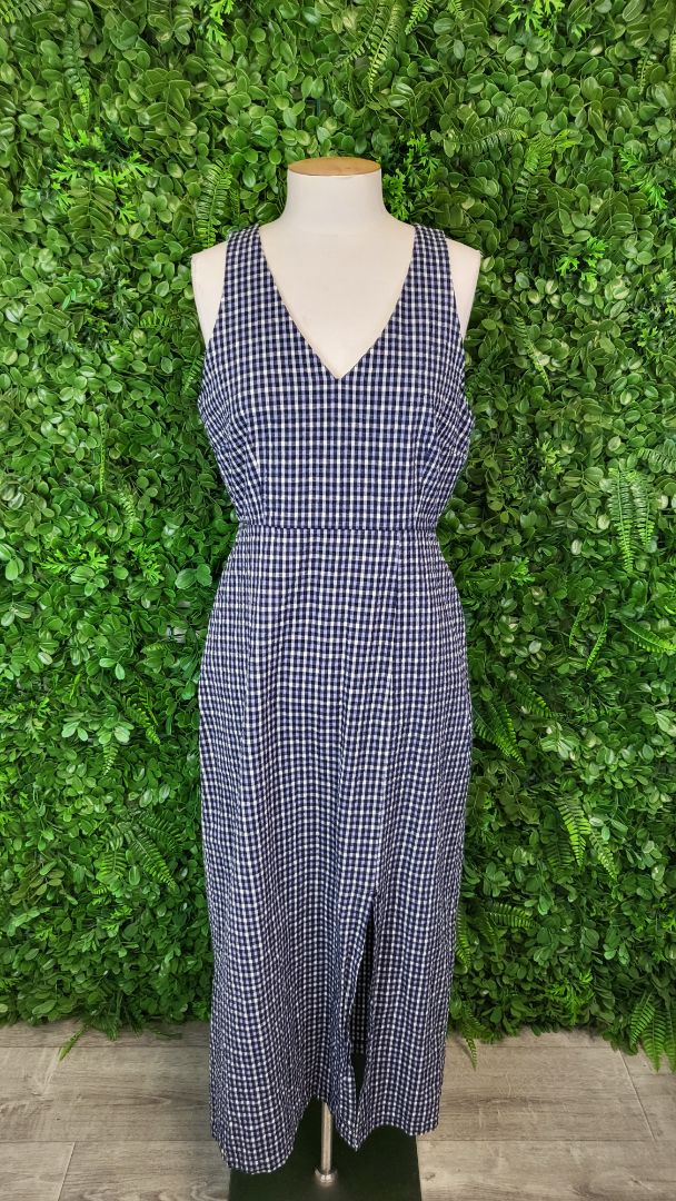 Max Check Maxi Pinafore Dress (10)