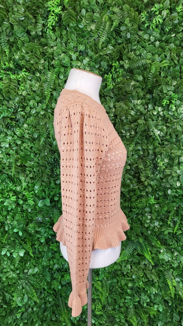 Mink Pink Tan Knit Top (8-10)