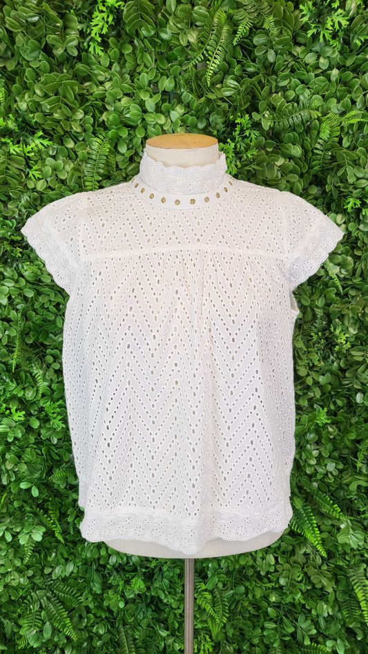 Decjuba White Broderie Top (10)