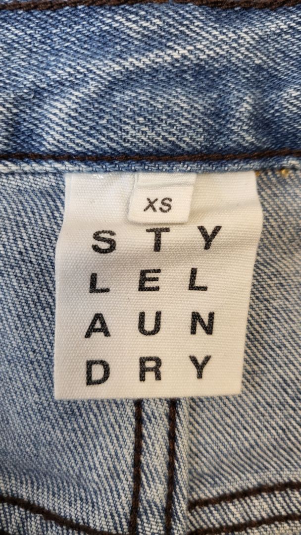 Style Laundry Washed Denim Wide Leg Jean (XS)