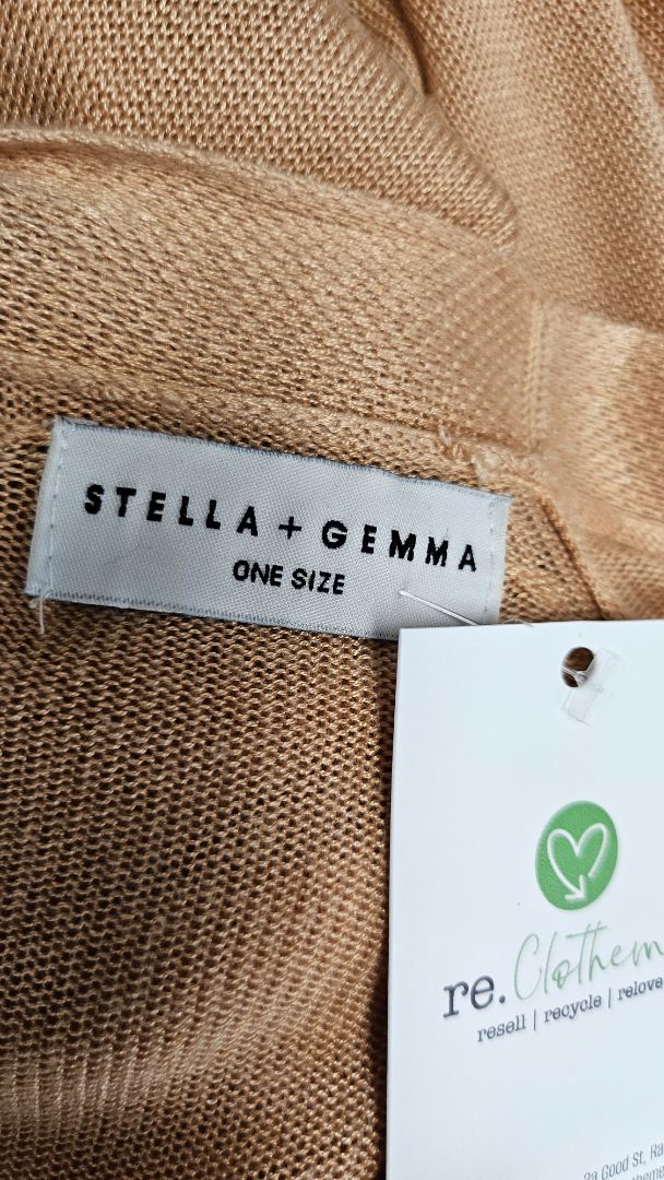 Stella+Gemma Gold Longline Cardi (10-12)