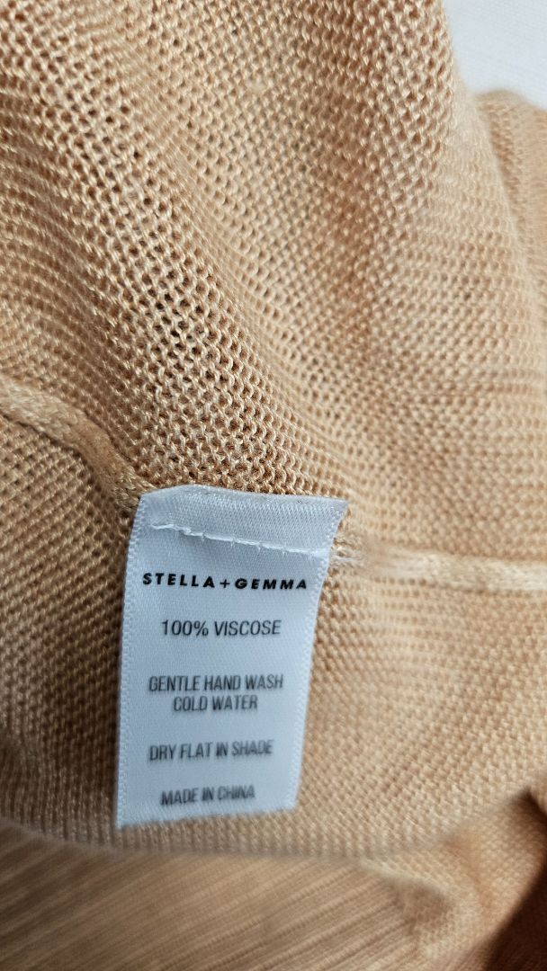 Stella+Gemma Gold Longline Cardi (10-12)