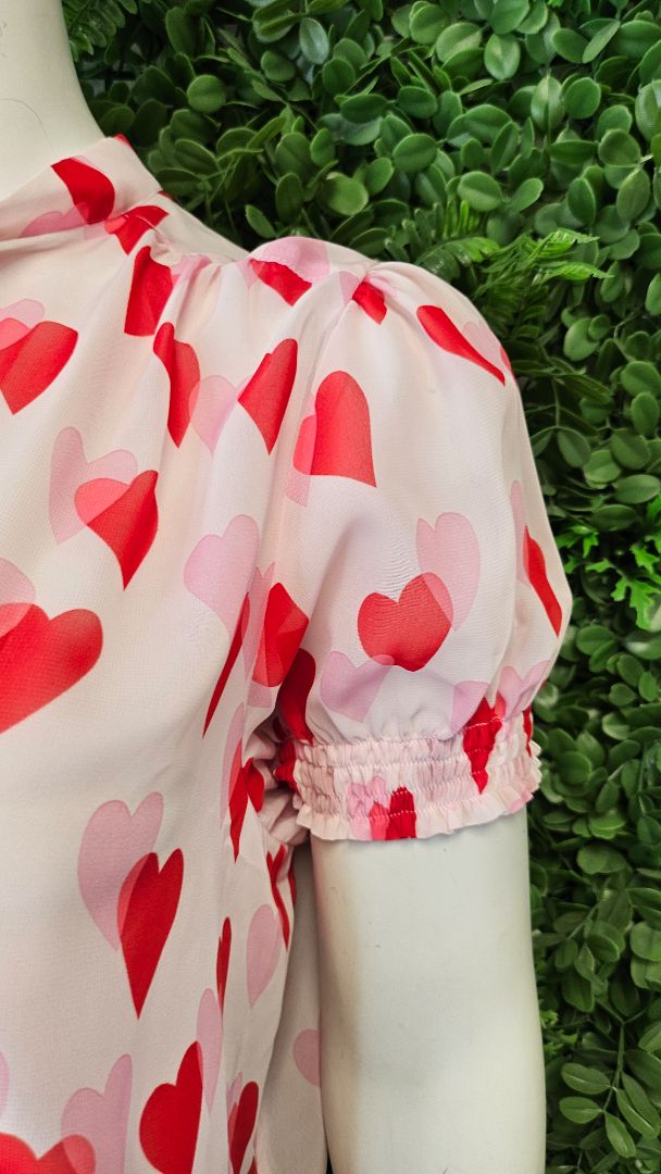 Hell Bunny Pink Aphrodite Blouse NEW (20)