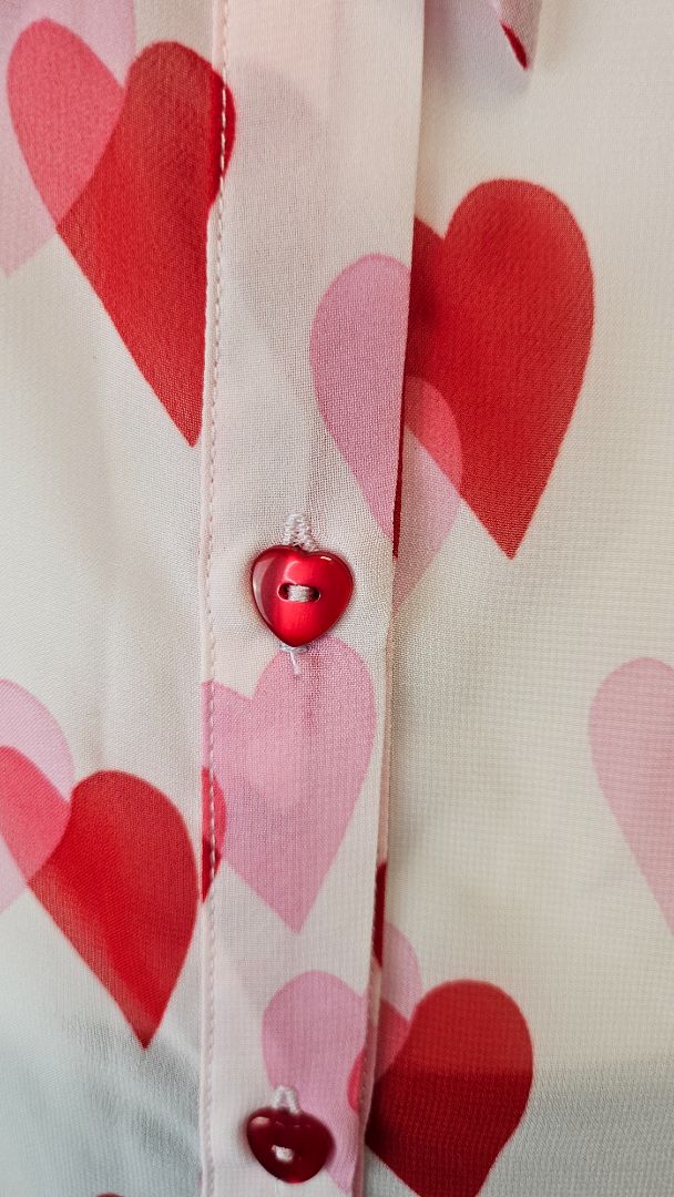 Hell Bunny Pink Aphrodite Blouse NEW (20)