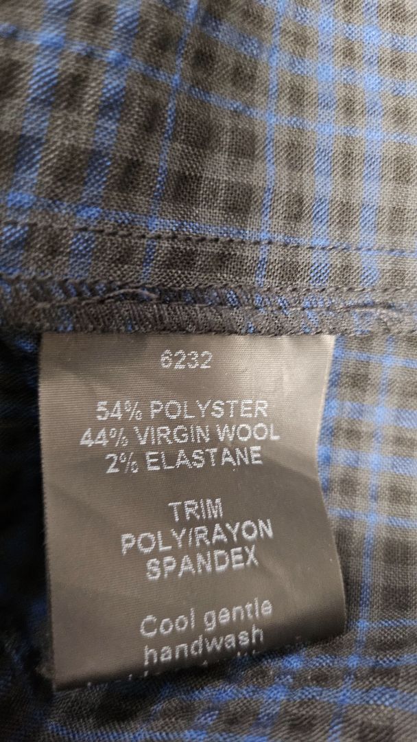 Code Blue/Black Gingham Top (20)