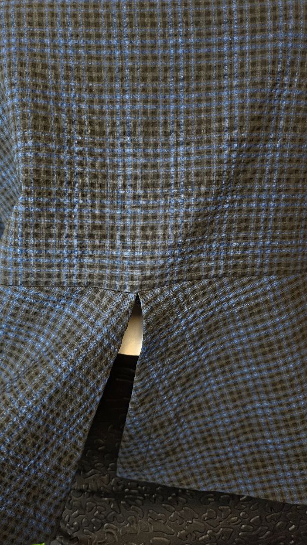 Code Blue/Black Gingham Top (20)