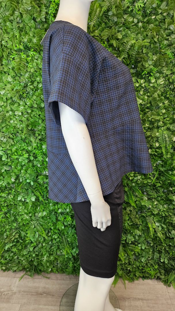 Code Blue/Black Gingham Top (20)