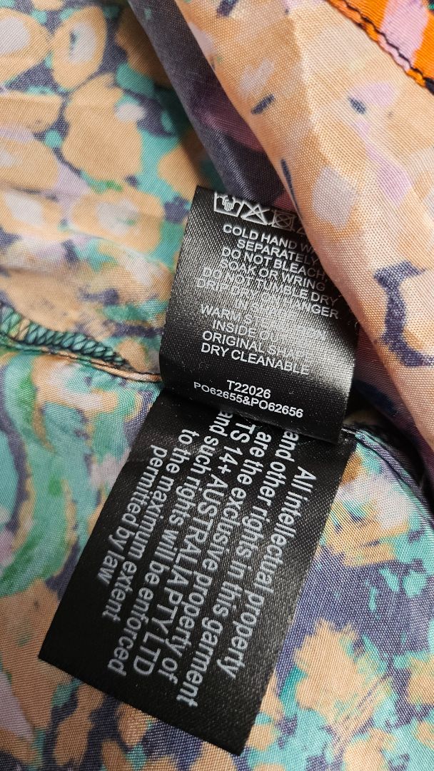 Ts Print V Placket Top (22-24)