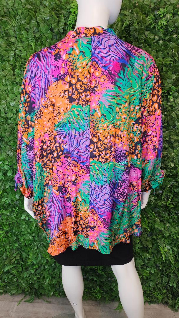 Ts Print V Placket Top (22-24)