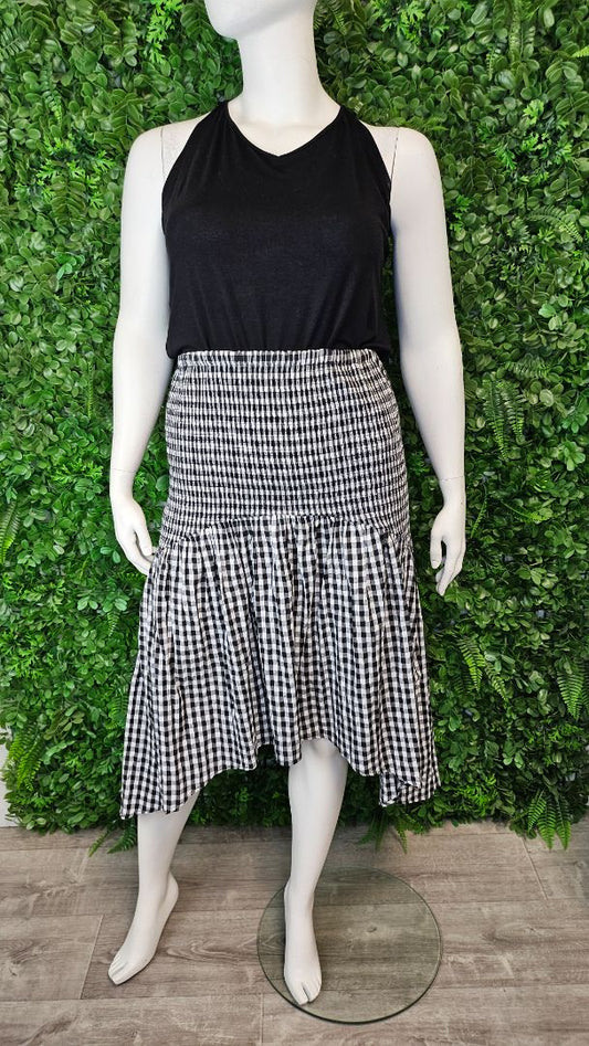 Gloss B/W Gingham Skirt (20)