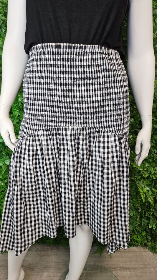 Gloss B/W Gingham Skirt (20)
