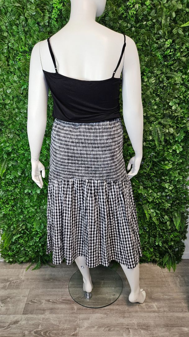 Gloss B/W Gingham Skirt (20)