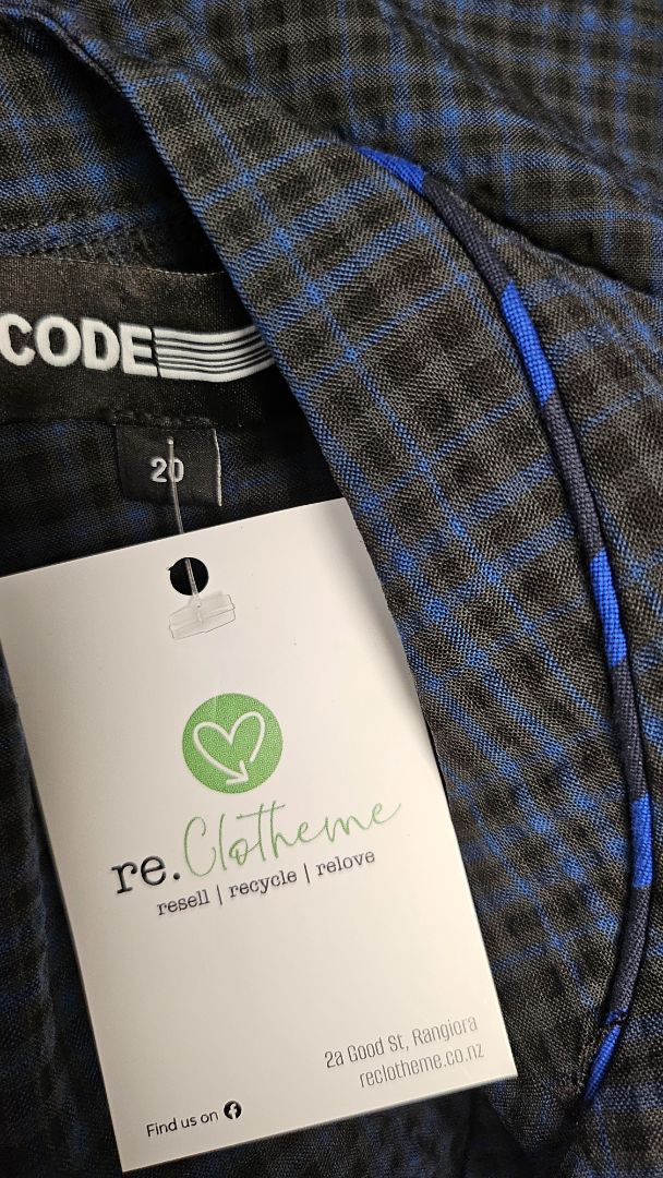 Code Blue/Black Check Dress (20)