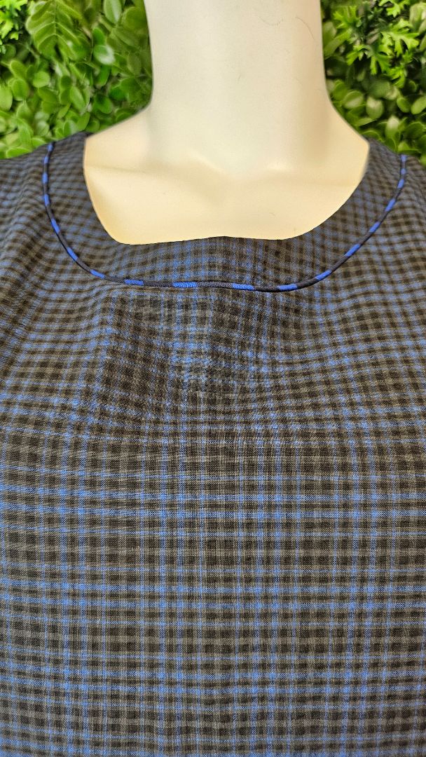 Code Blue/Black Check Dress (20)