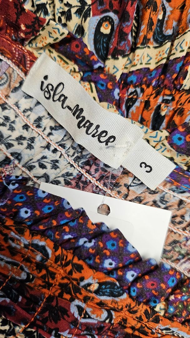 Isla-Maree Pattern Boho Dress (20-22)