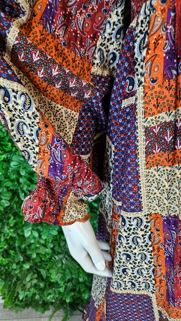 Isla-Maree Pattern Boho Dress (20-22)