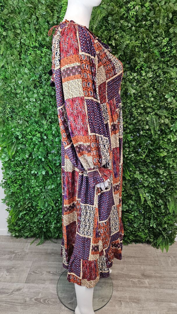Isla-Maree Pattern Boho Dress (20-22)