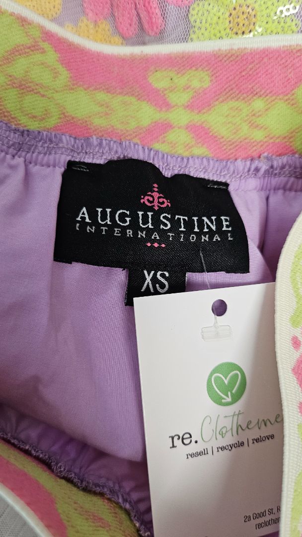 Augustine Fluro Star Sequin Mini Skirt (8)