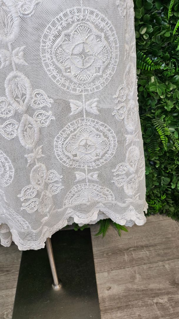 Joey White Beaded Dress BNWT (12)