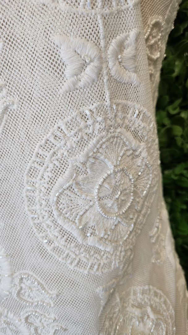 Joey White Beaded Dress BNWT (12)