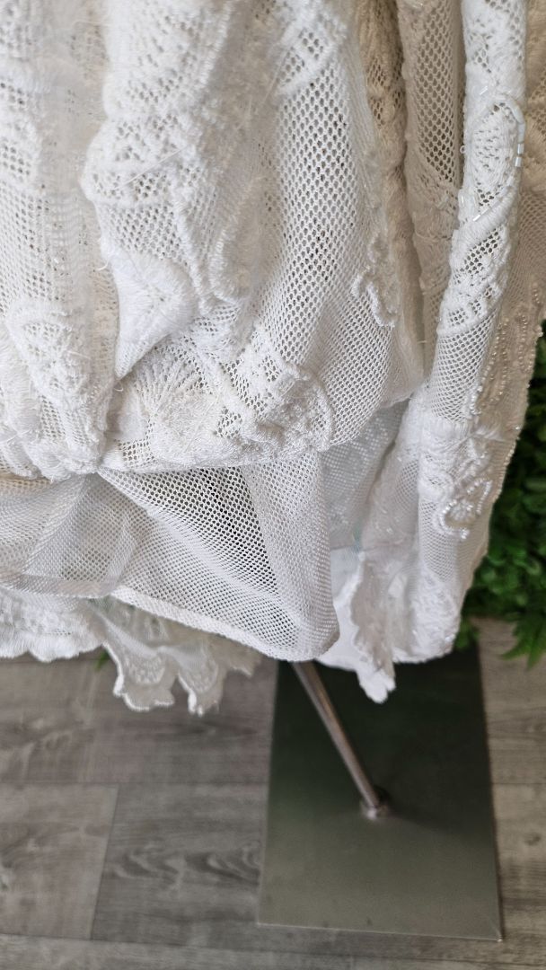 Joey White Beaded Dress BNWT (12)