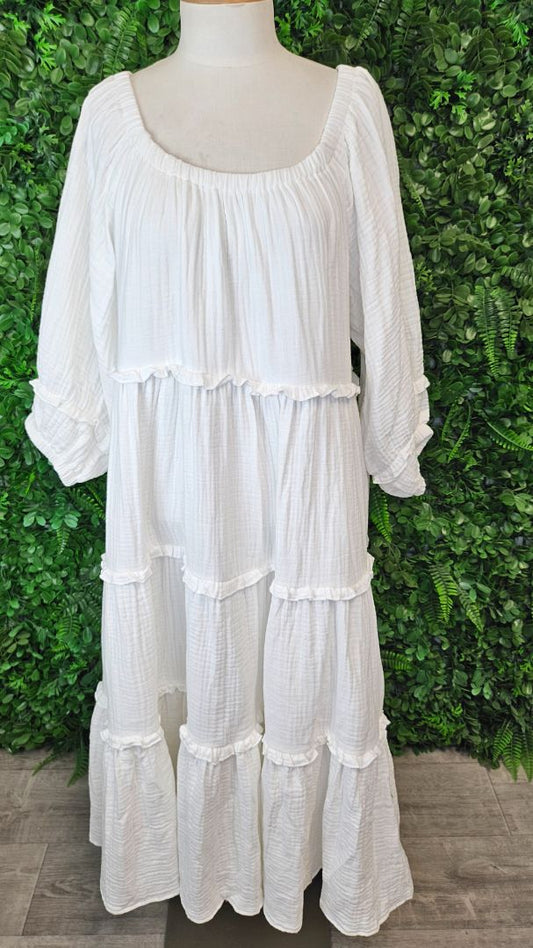 PQ Collection White Cotton Dress BNWT (14)