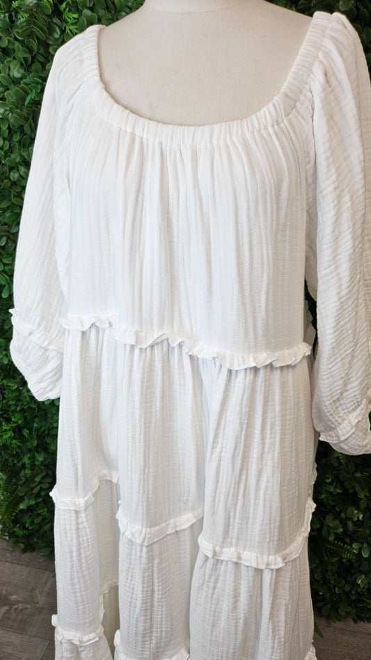 PQ Collection White Cotton Dress BNWT (14)
