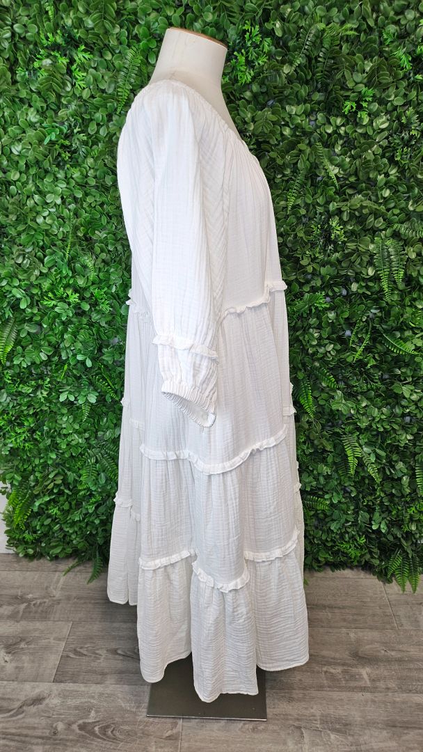 PQ Collection White Cotton Dress BNWT (14)