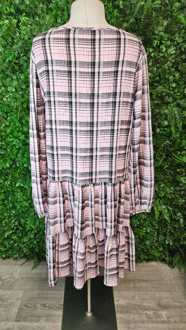 Threadz Check Drop Hem Dress (12)