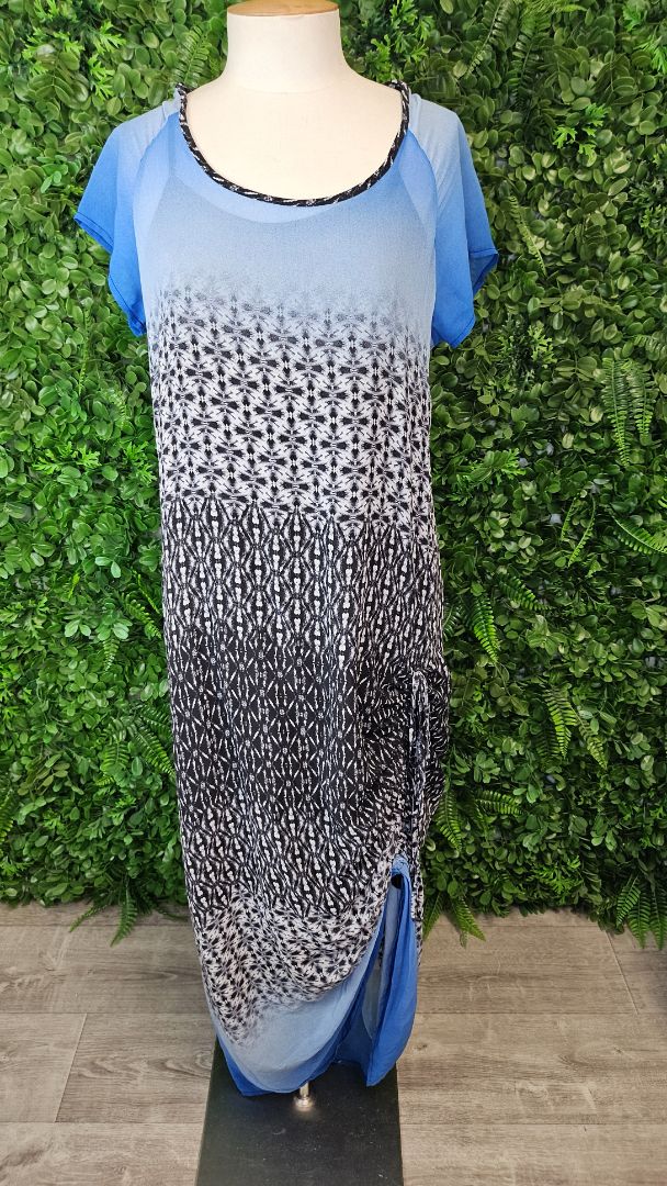 Sabine Print Ruched Maxi Dress (12)