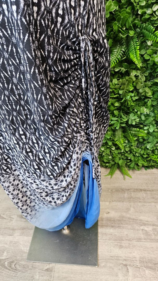 Sabine Print Ruched Maxi Dress (12)