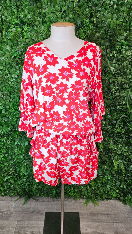 Augustine Print Short Playsuit (12)