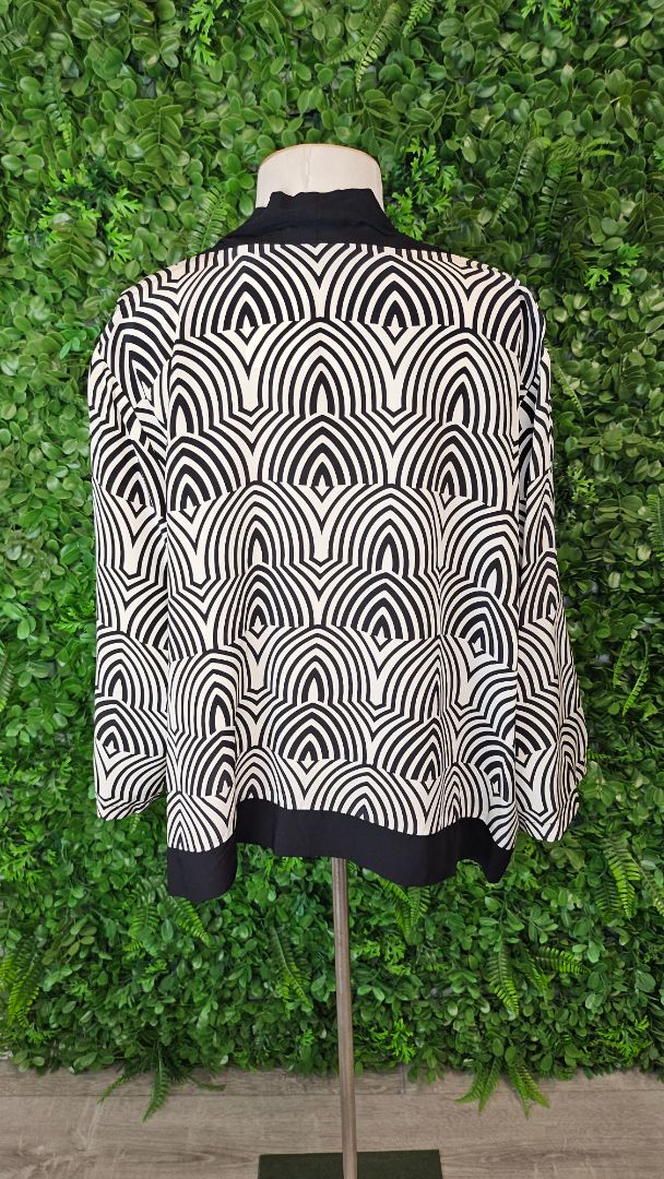 Obi Print Silk Kimono (20-22)