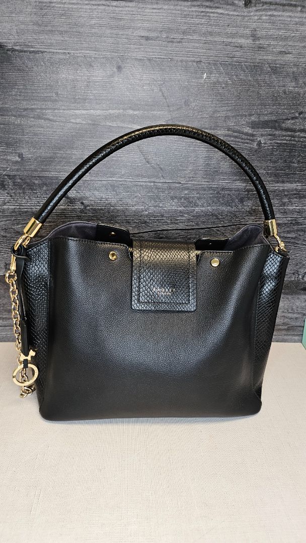 Radley Black Leather Bag (30x24x15cm)