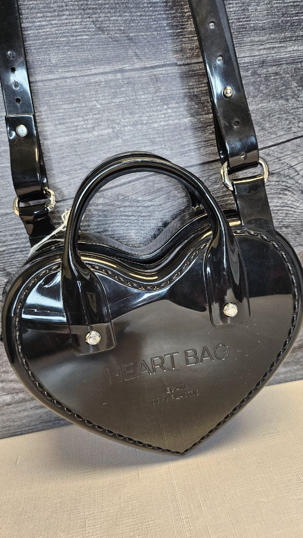 Melissa Black Heart Bag (20x9x19cm)