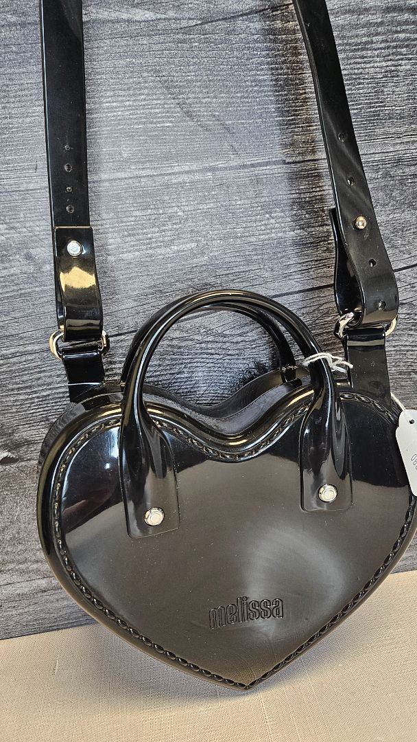 Melissa Black Heart Bag (20x9x19cm)