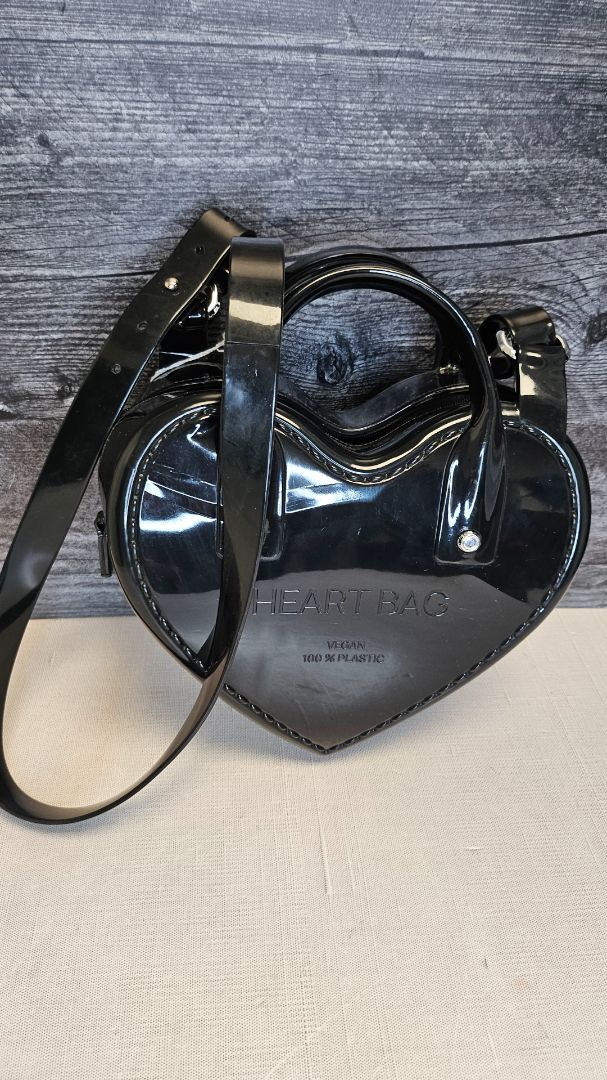 Melissa Black Heart Bag (20x9x19cm)