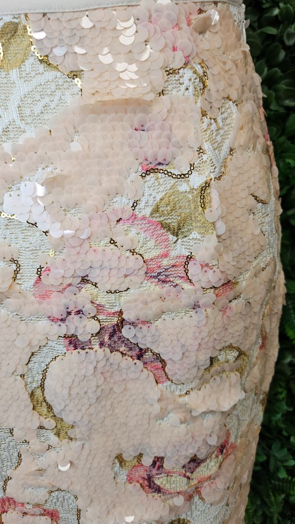 Augustine Multi Sequin& Flowers Skirt (10)